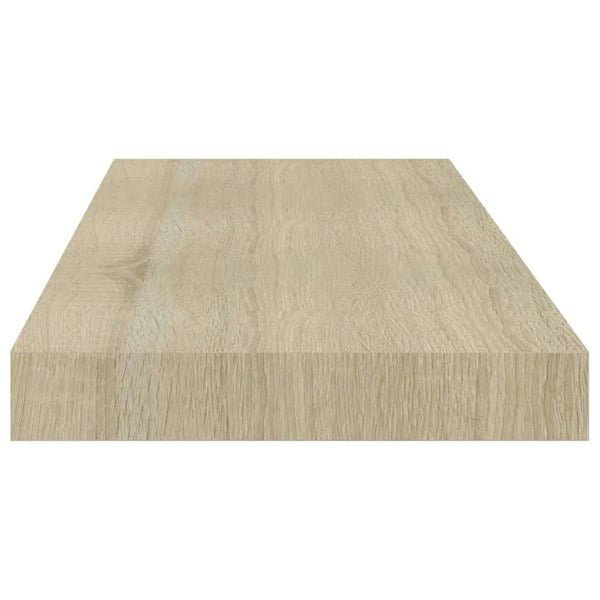 Berkfield Floating Wall Shelf Oak 60x23.5x3.8 cm MDF