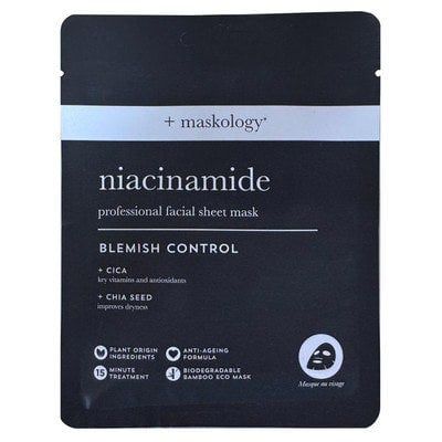 Maskology +maskology Niacinamide Professional Facial Sheet Mask 17g