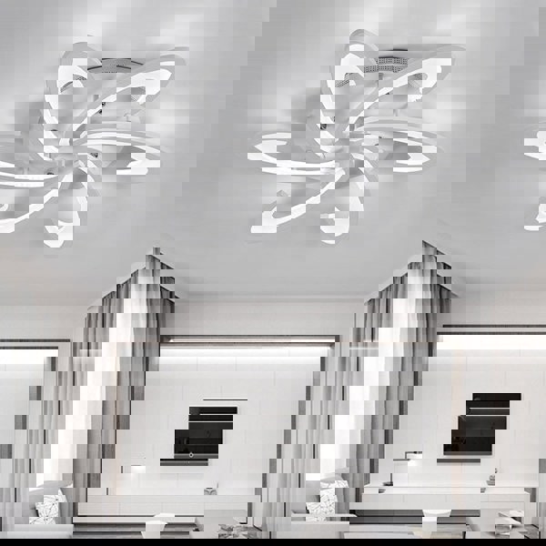 Modern LED Ceiling Light with Arc Spreading - Non-Dimmable Lighting Living and Home 