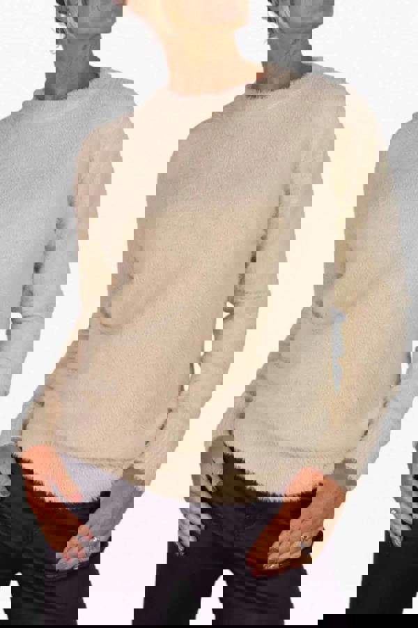 Paulo Due Women's Textured Crew Neck Jumper