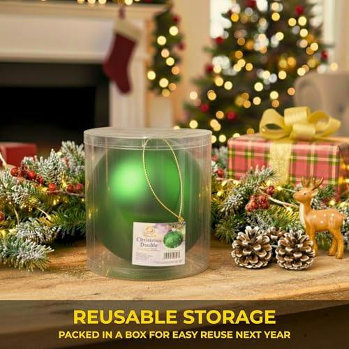 2cm Dark Green Matte Christmas Bauble for Festive Tree and Home Decoration image 4