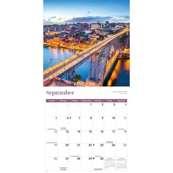 Europe Portugal Calendar 2027, Wall Calendars, Month To View, Travel, Gift