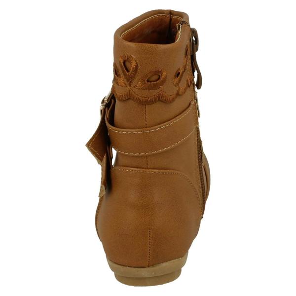 Spot On Girls Spot On Ankle Boots with Buckle Detail