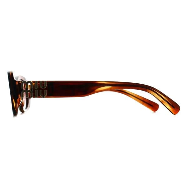 Miu Miu Sunglasses MU06ZS 26E50U Striped Tobacco Etruscan Pink Gradient