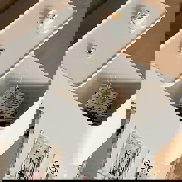 Nikolas Side Table With Storage, Black-Weilai Concept-Weilai Concept