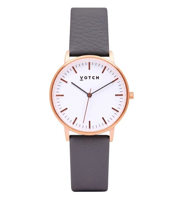 Votch Rose Gold & Slate Grey Watch | Moment