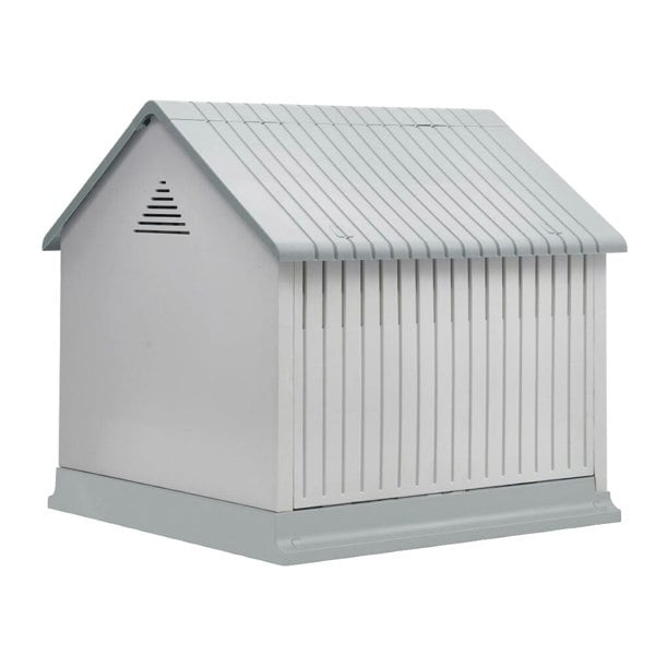 Waterproof Plastic Dog House Pet Kennel with Door Living and Home