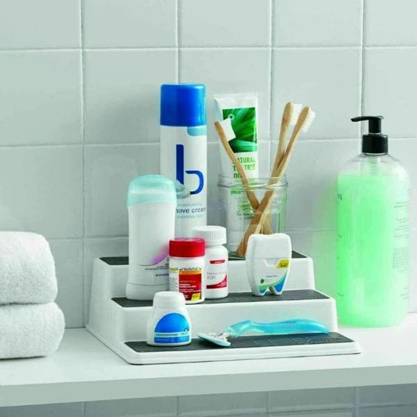 HYGRAD BUILT TO SURVIVE 3/2 Tier Shelf Jar Rack Holder Cupboard Corner Organiser Storage Kitchen Tool UK