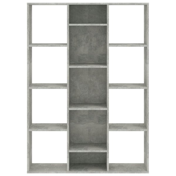 Berkfield Room Divider/Book Cabinet Concrete Grey 100x24x140 cm Engineered Wood