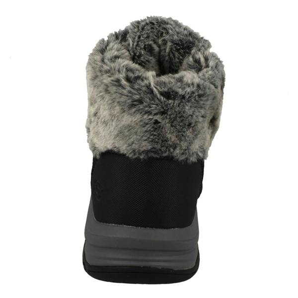 Skechers Ladies Skechers Faux Fur Cuffed Waterproof Ankle Boots Falls Finest 167178