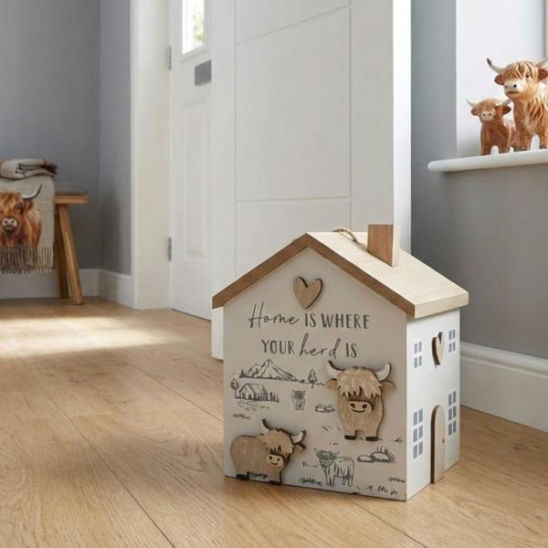 Garden Greatness Highland Cow House Door Stop