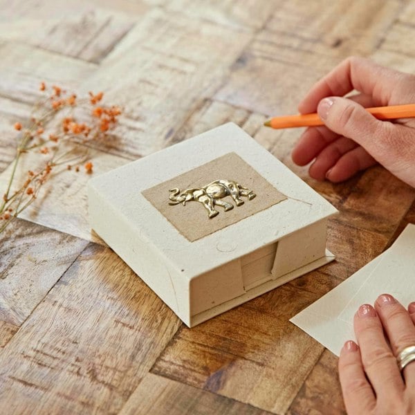 elephant dung memo block