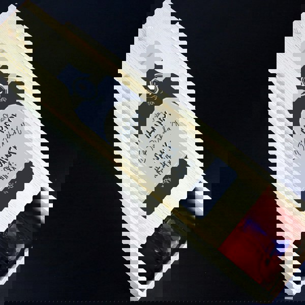 Personalised Memento Company Personalised Free Text Grey Wooden Wine Bottle Box