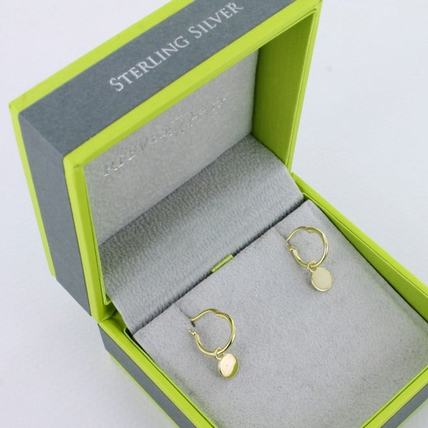 Disc Sterling Silver Sleeper Earring - Reeves & Reeves