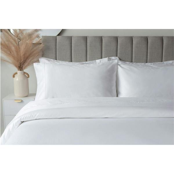 Belledorm Embroidered Detail Egyptian Cotton Pillowcase - White - 