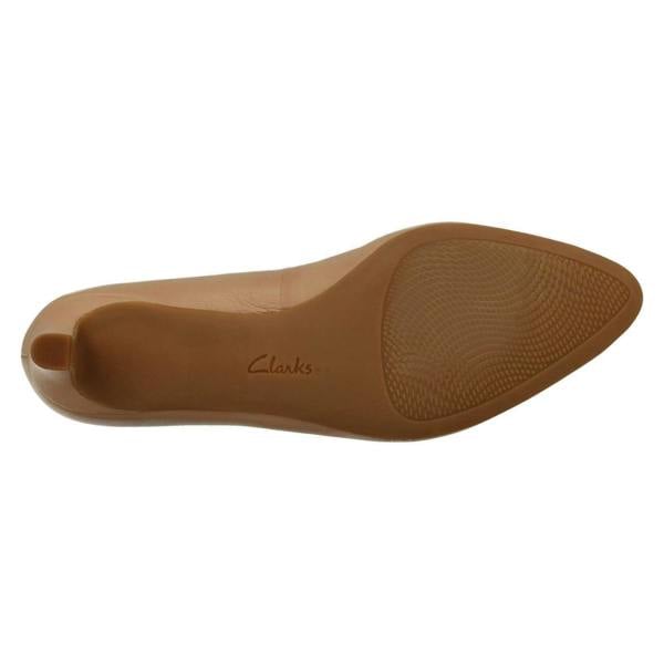 Clarks Ladies Clarks Textured Court Shoes Calla Rose