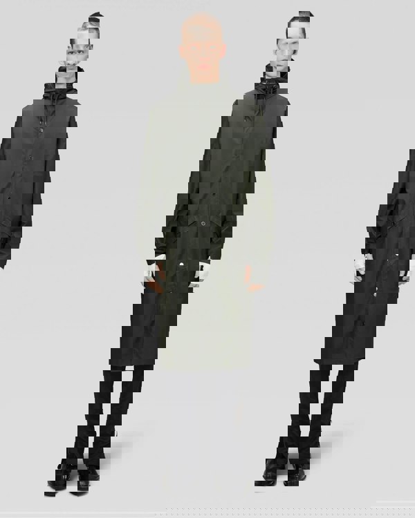 Rains Longer Unisex Jacket - 03 Green