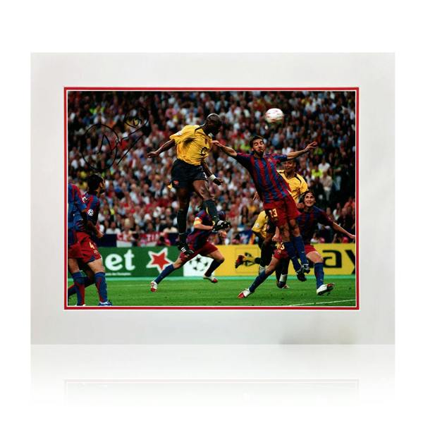 Sol Campbell Signed Arsenal Image Deluxe Mount