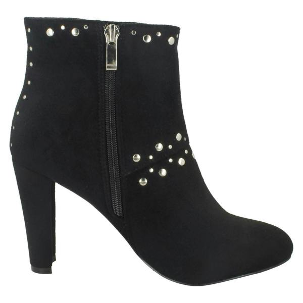 Anne Michelle Ladies Anne Michelle Studded Trim Ankle Boots