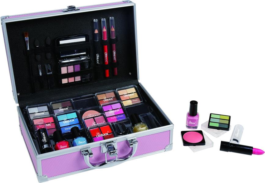 Love Urban Beauty 82 Piece Vegan Makeup Kit Eyeshadow Delights Vanity Case