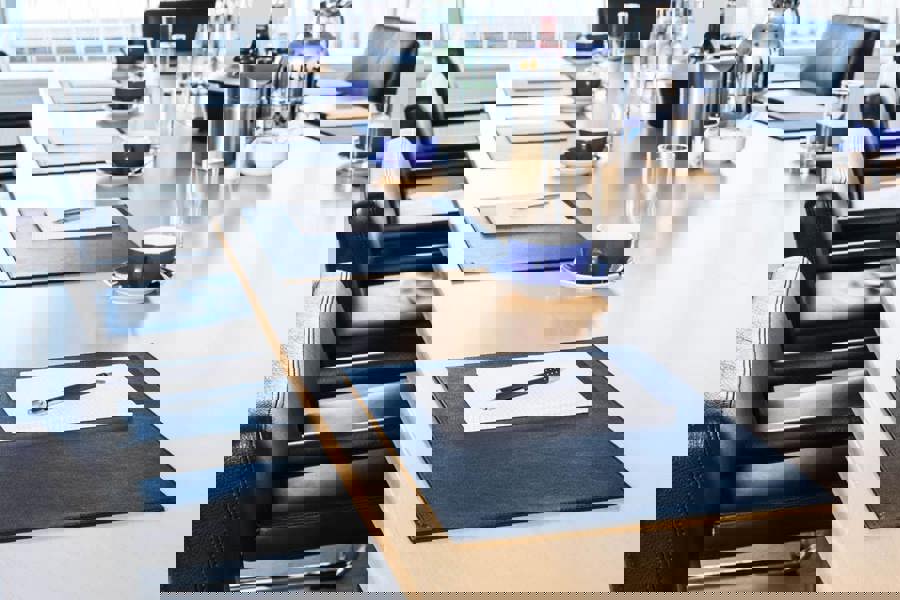 Durable Genuine Leather Non-Slip Desk Mat PC Keyboard Pad | 42x30 cm | Black