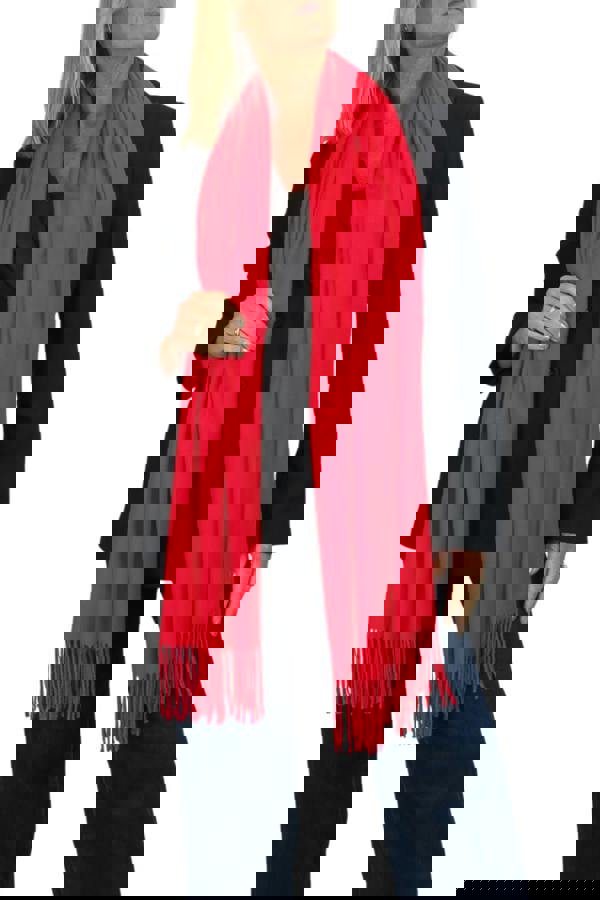 Paulo Due Wool Blend Pashmina Scarf Solid Colour