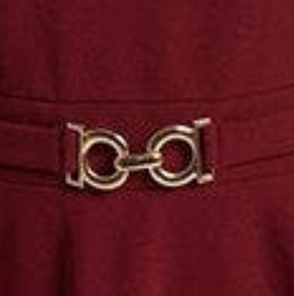 Izabel London Belt Detail Semi Sheer Peplum Top