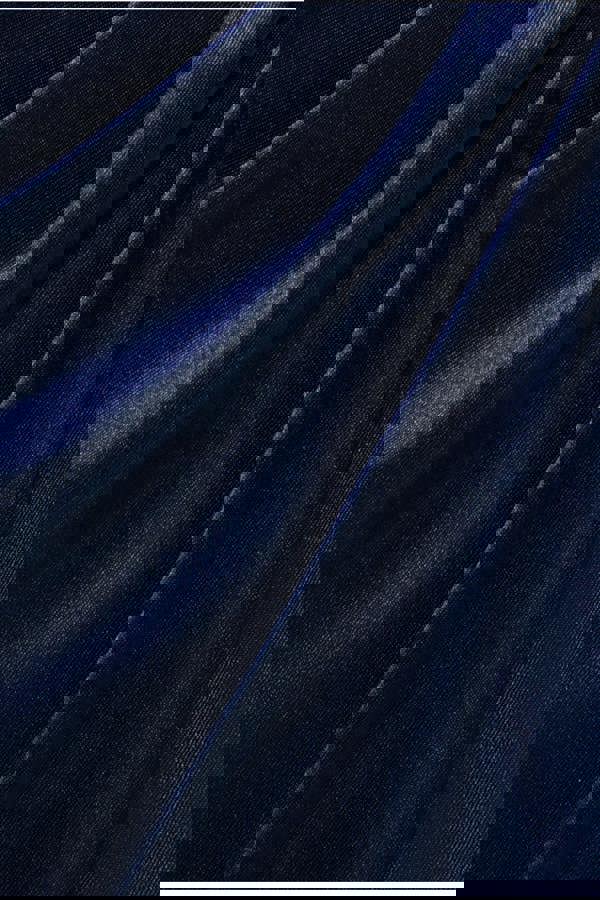 Cowl Bardot Satin Twill Maxi Dress - Navy DR4010