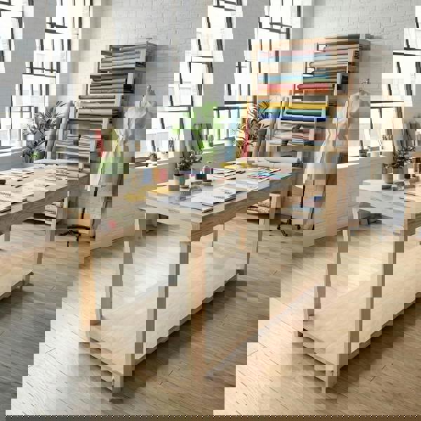 Arbor Garden Solutions Wooden Workbench Eucalyptus Hardwood Top Depth-4ft