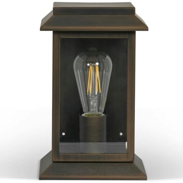 Abode Home & Gifts Antique Bronze Steel Lantern Wall Light