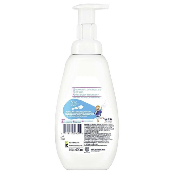 Dove Kids Care Body Wash Cotton Candy Hypoallergenic Shower Gel 400ml