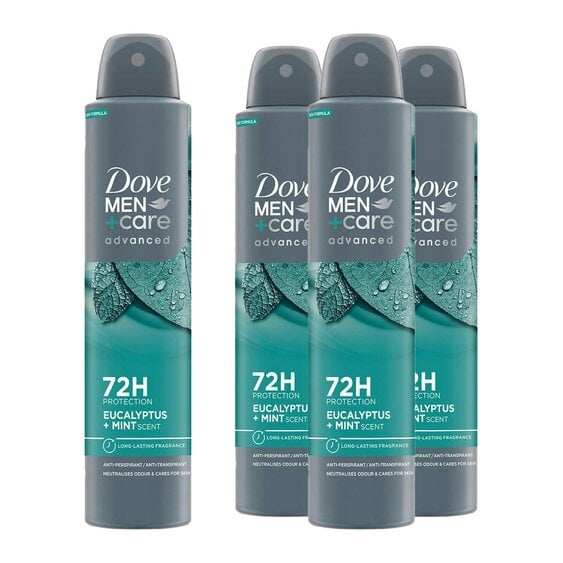 Dove Men+Care Advanced AntiPerspirant Deodorant Spray Eucalyptus + Mint, 3x200ml