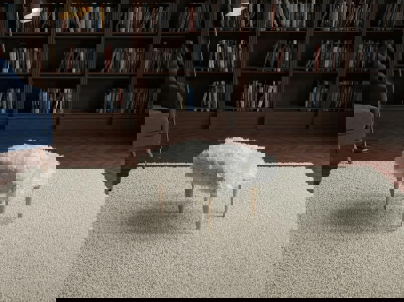 Fluffy Teddy Footrest Pouffe – Handmade Plush Velvet Footstool for Cozy Living - ISTOOLS