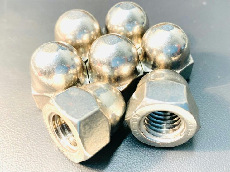 Fixaball Dome Nuts Stainless Steel A2 304 High Type DIN 1587 M3 - M24