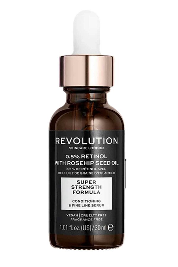 Revolution Beauty Revolution Skin Fine Line Serum Super Strength Condition 30ml for Even Skin Tone Retinol Rosehip