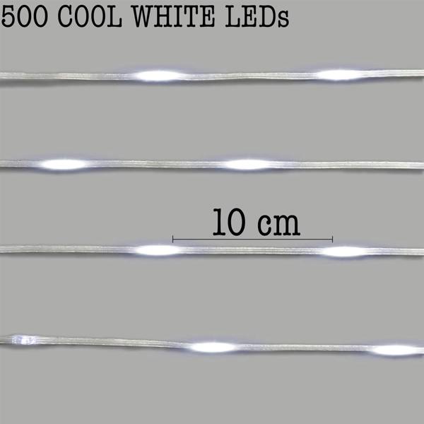 50m 500 LED String Lights Range with 8 Modes, Auto Timer and Flexible Indoor-Outdoor Use image 5