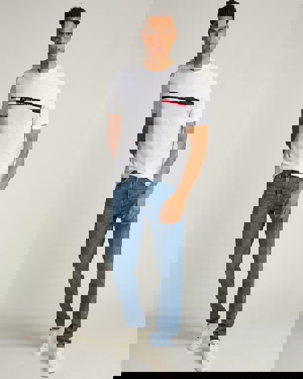 Tommy Hilfiger Hilfiger Chest Insert Mens T-Shirt - White