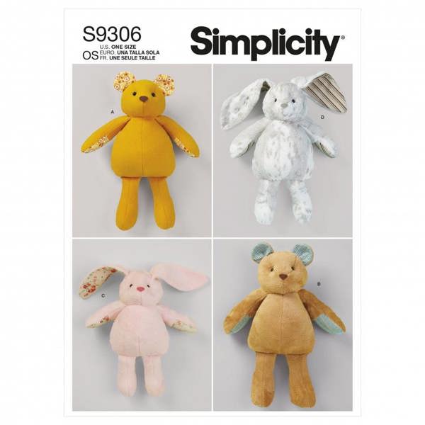 Simplicity Sewing Pattern 9306, Toys for Kids, One Size - Intermediate