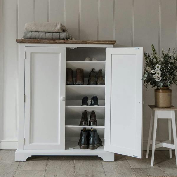 Florence Shoe Storage Cabinet Large Wooden Shoe Rack