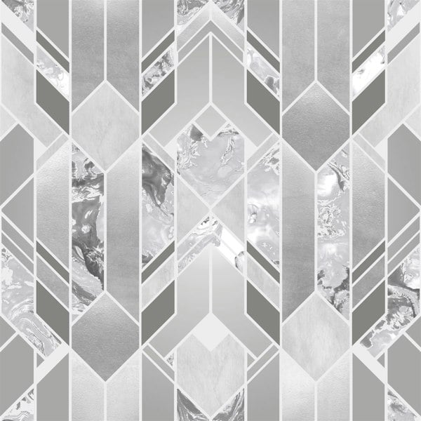 Muriva Elixir Geometric Wallpaper Rolls Marble