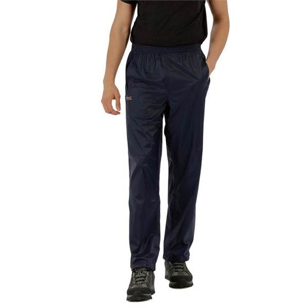 Regatta Great Outdoors Mens Classic Pack It Waterproof Overtrousers - Navy