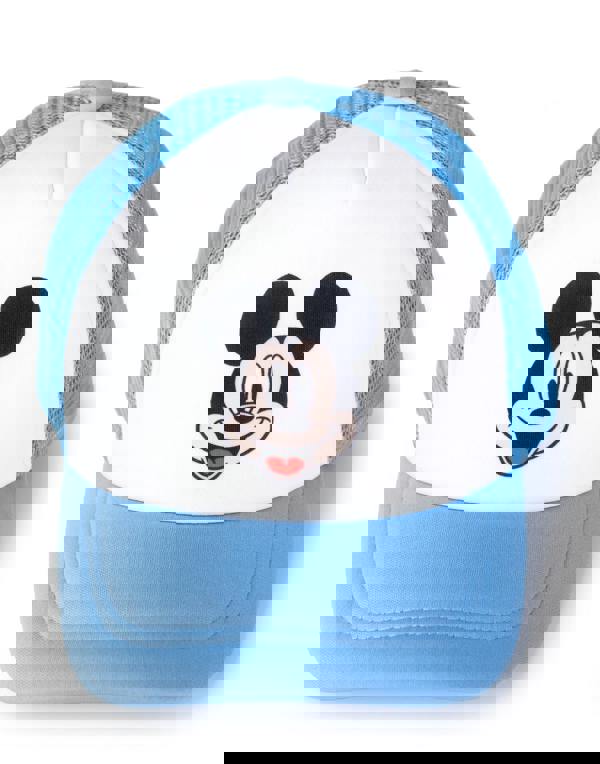 Disney Boys Blue Mickey Mouse Bucket Hat & Cap Set (One Size)