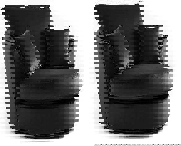 Sofa Scene Verona High Back Velvet Sofa Range – Black