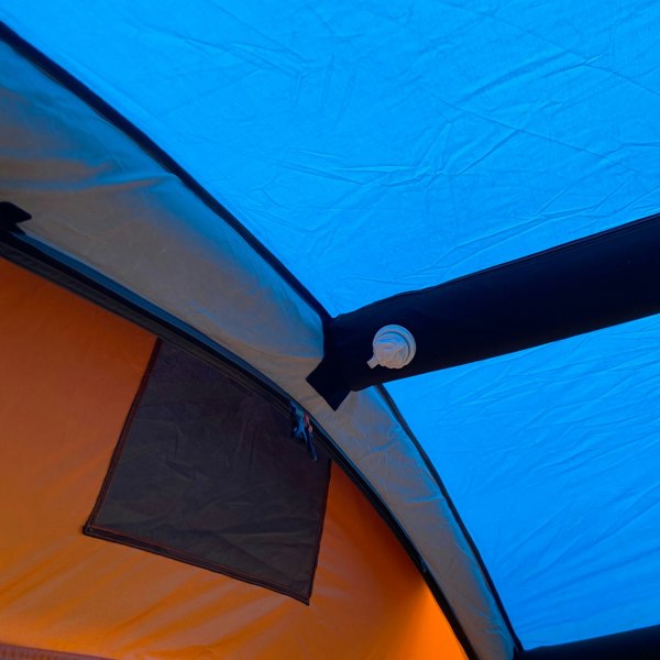 A storm bar braces the structure of the Loopo Breeze® v2 Inflatable Campervan Awning by OLPRO imageset:Orange