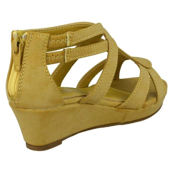 Savannah Girls Savannah Mid Wedge Loop Bar Sandals