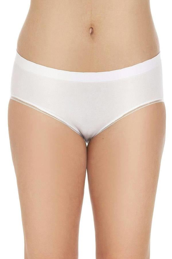 Camille Women's High Leg Briefs in Black Seamless Ladies Knickers 3 Pack