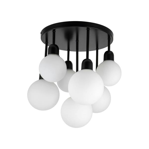 COSYLYTE Broome Bathroom 7 Light Opal Glass Ceiling Light