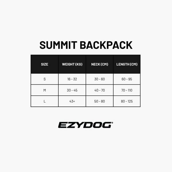 EzyDog Summit 2in1 Backpack and Harnesss