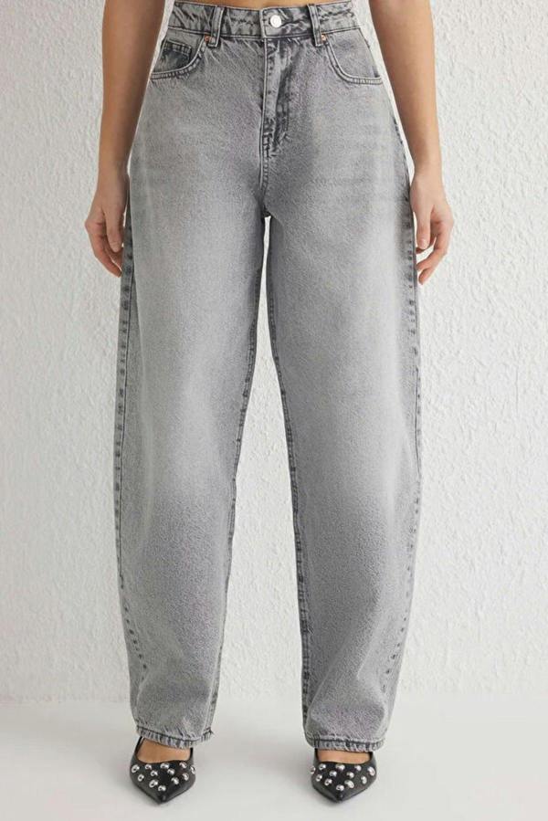 WOVCOR Normal Waist Loose Baggy Jeans