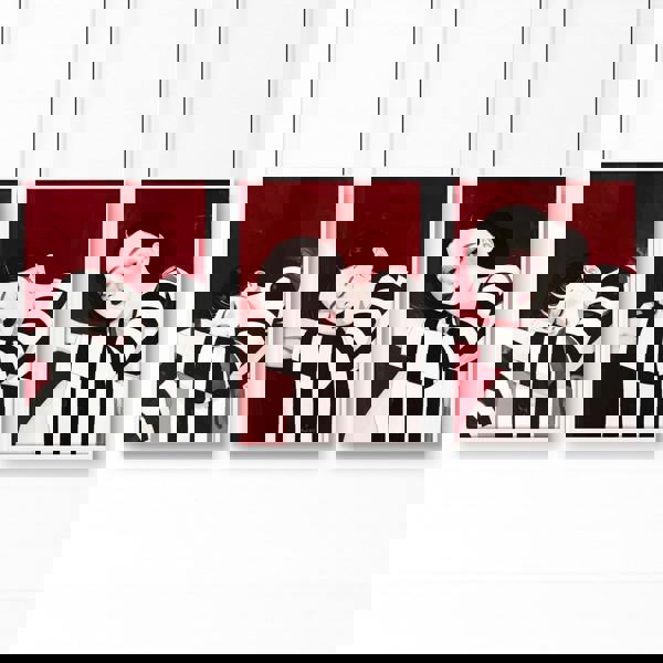 Gallery Walls Living Room | Set of 3 Boho Women Wall art Prints